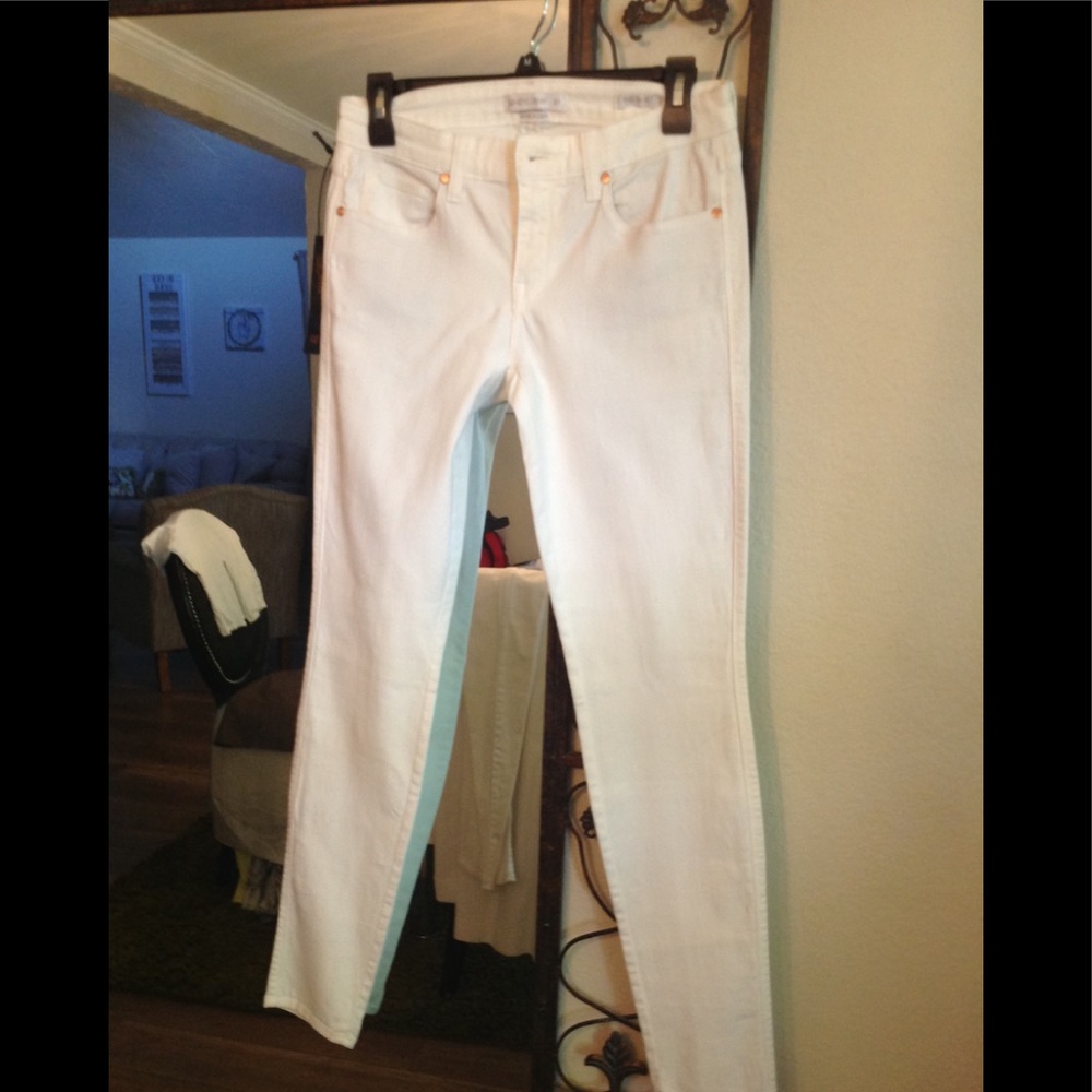 Genetic denim white jeans
